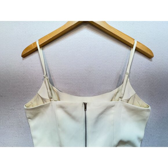 Finesse Womens Malia Ivory Lace Up Corset Top Size M Ivory Sleeveless Sexy Chic - Picture 13 of 13